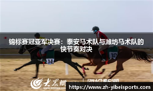 锦标赛冠亚军决赛:泰安马术队与潍坊马术队的快节奏对决