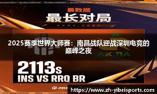 2025赛季世界大师赛:南昌战队迎战深圳电竞的巅峰之夜